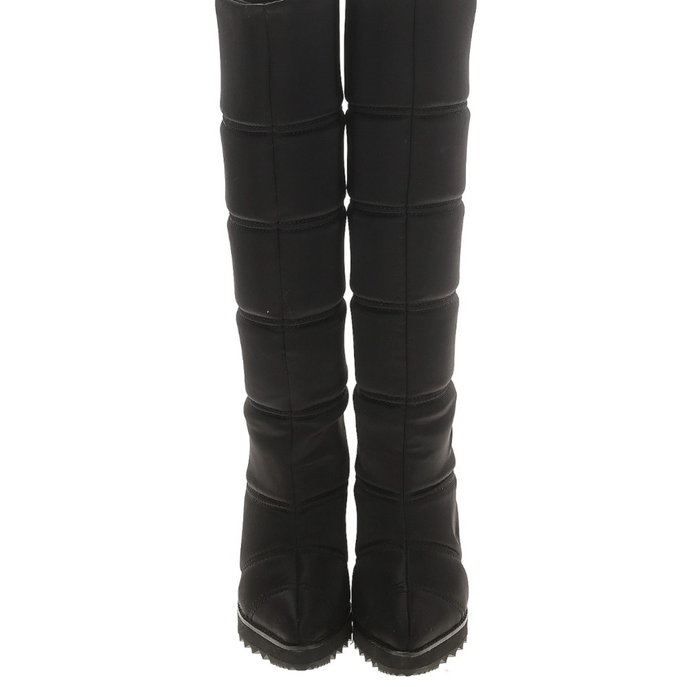 Jeffrey Campbell Black Over the Knee Boots with Durable Design - Picture 2 of 2